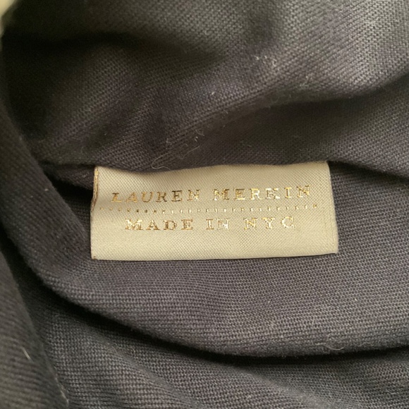 •Lauren Merkin Juliette Black White Chevron Satchel Briefcase Shoulder B… - Picture 14 of 16